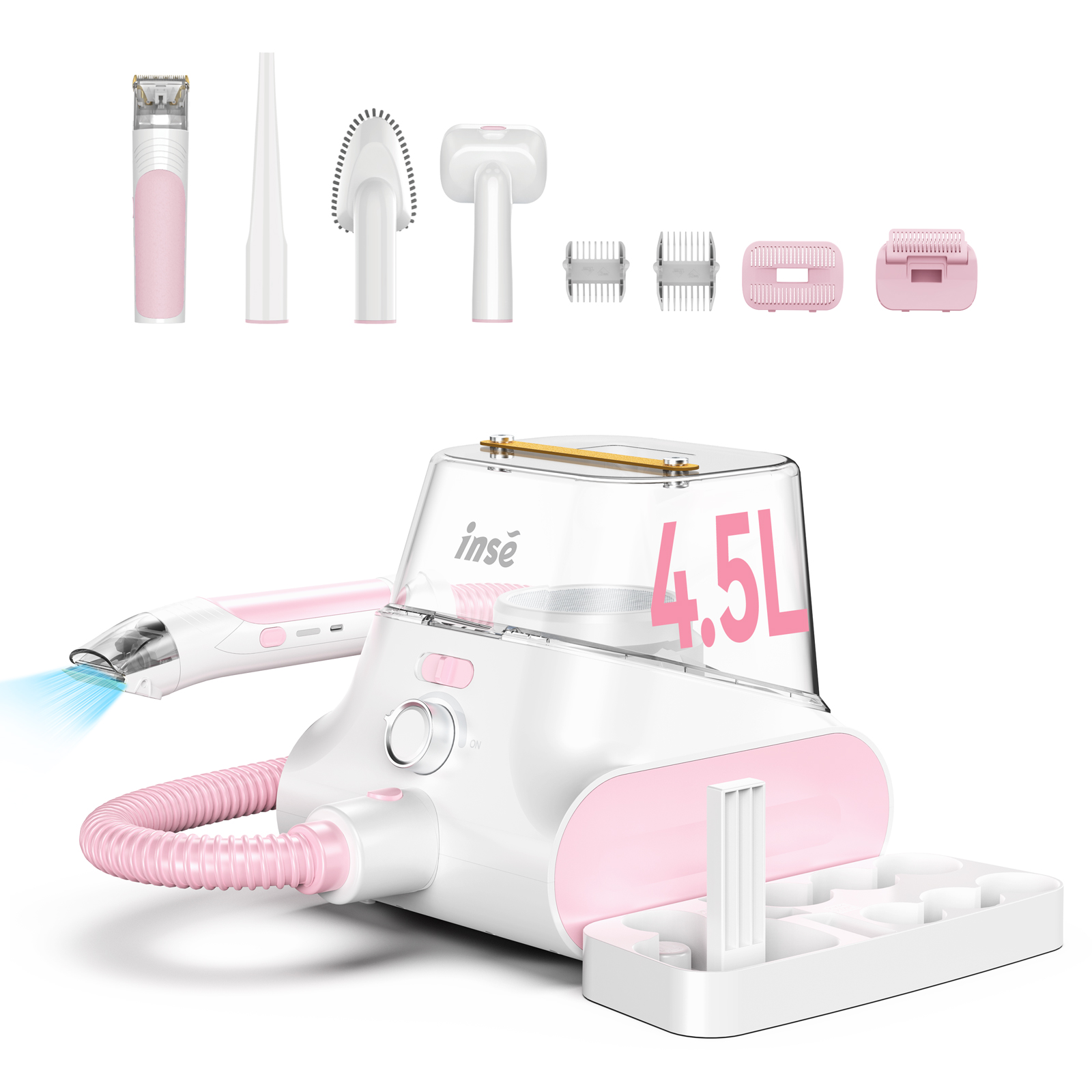 Foto 8 | Aspirador Inse P30 Para Mascotas De 4 5 Litros De Capacidad  Color Rosa Y Blanco