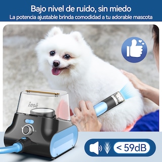 Foto 6 | Aspiradora y Rasuradora Inse P30 para Mascotas