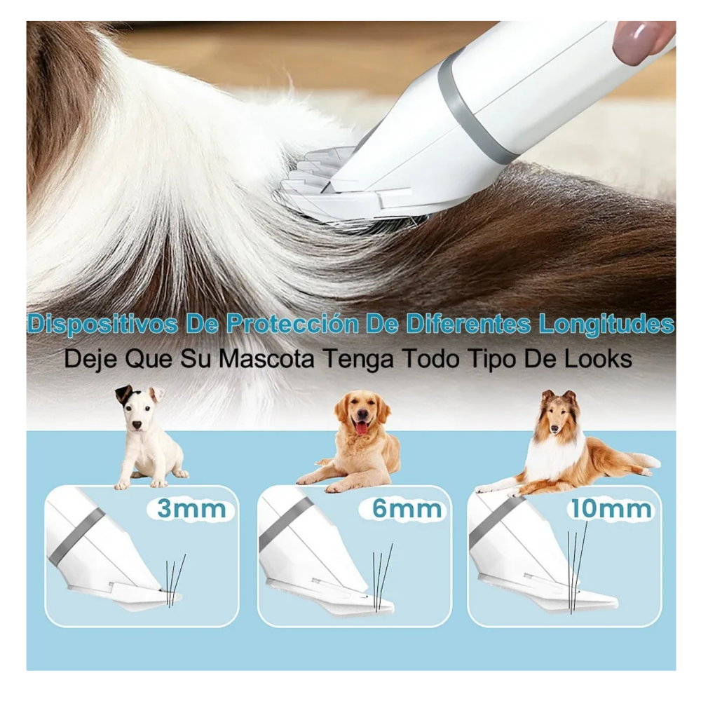 Foto 5 pulgar | ''máquina Rasuradora Cortadora Pelo Kit Para Perros 4 En 1 Lab.g  Blanca ''