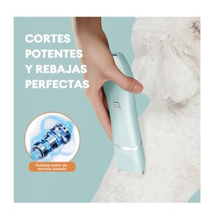Foto 2 | Kit Rasuradora Para Perros Y Gatos Máquina De Cortar Pelo Azul