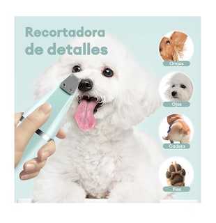 Foto 4 | Kit Rasuradora Para Perros Y Gatos Máquina De Cortar Pelo Azul
