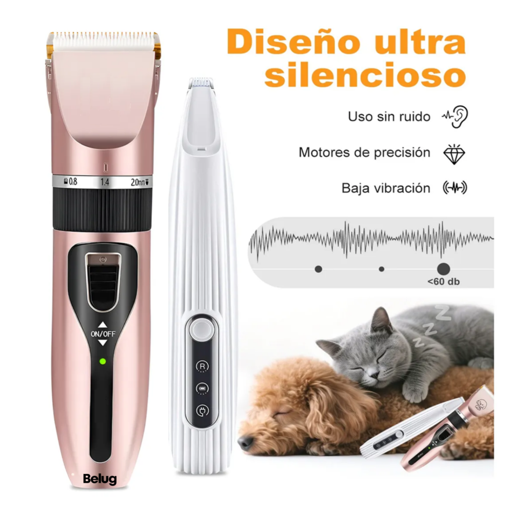 Foto 4 pulgar | ''eléctrico Clipper Para Perros Y Gatos De Cuchillo De Pies Belug  Rosa''