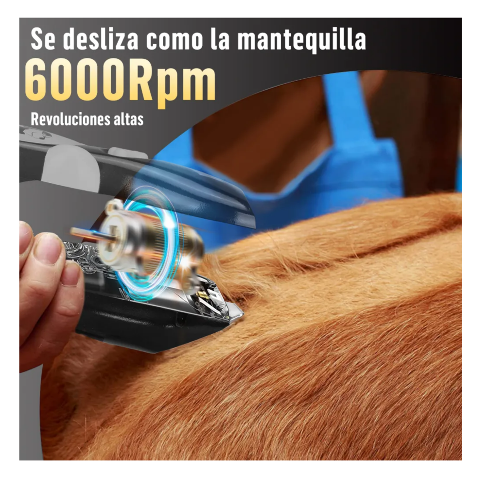 Foto 4 | Máquina Rasuradora Silenciosa para Mascotas Lab.g Negra