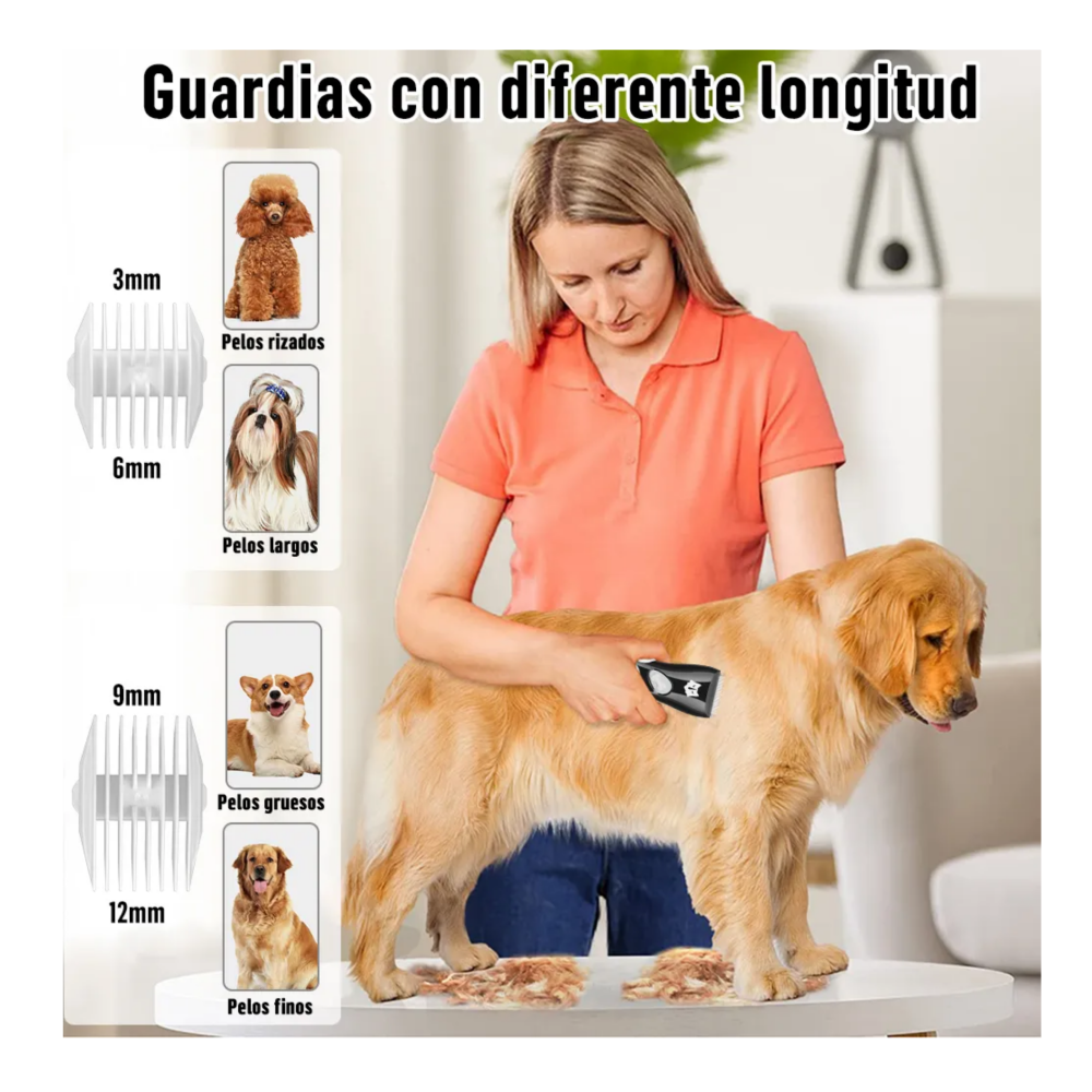 Foto 5 | Máquina Rasuradora Silenciosa para Mascotas Lab.g Negra