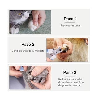 Foto 3 | Kit Limpieza Mascotas Cepillo y Limas Cortar Uñas Eo Safe Imports Esi-8837 Rosa