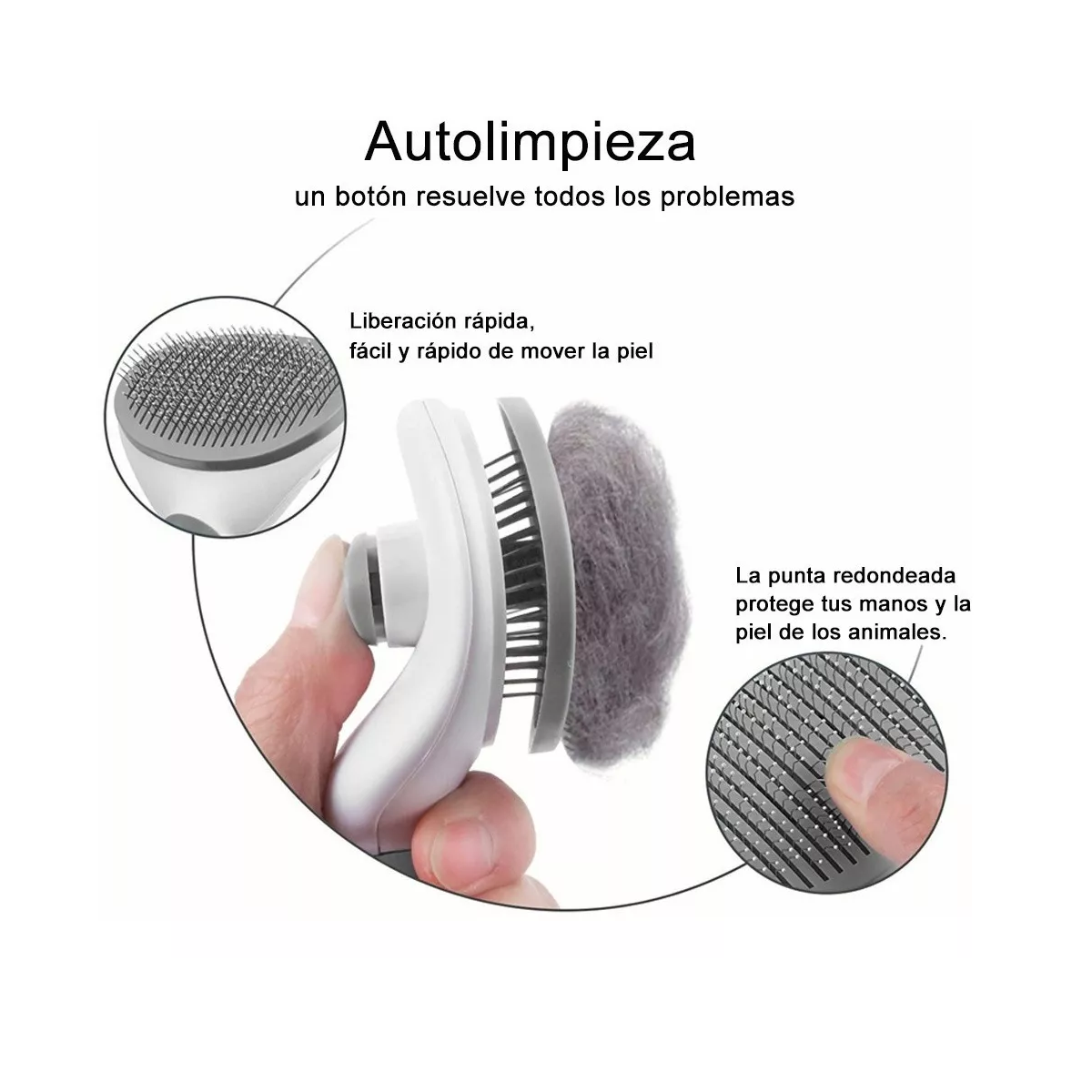 Foto 3 pulgar | Kit Limpieza Mascotas Cepillo y Limas Cortar Uñas Eo Safe Imports Esi-8836 Gris