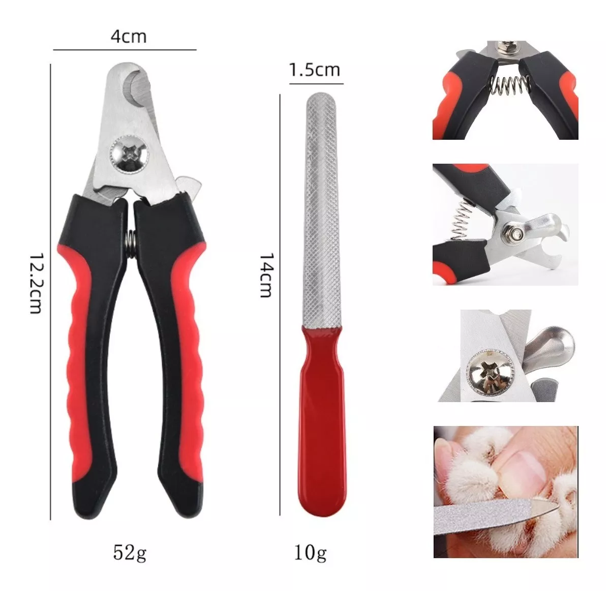 Foto 5 pulgar | Kit Eléctrico y Manual Cortaúñas para Perro Eo Safe Imports Esi-12169 Multicolor 3 Piezas