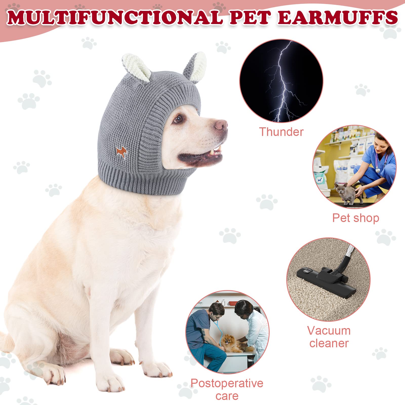 Foto 4 | Orejeras De Perro Con Protección Contra El Ruido Para Perros Quiet Ears - Venta Internacional.