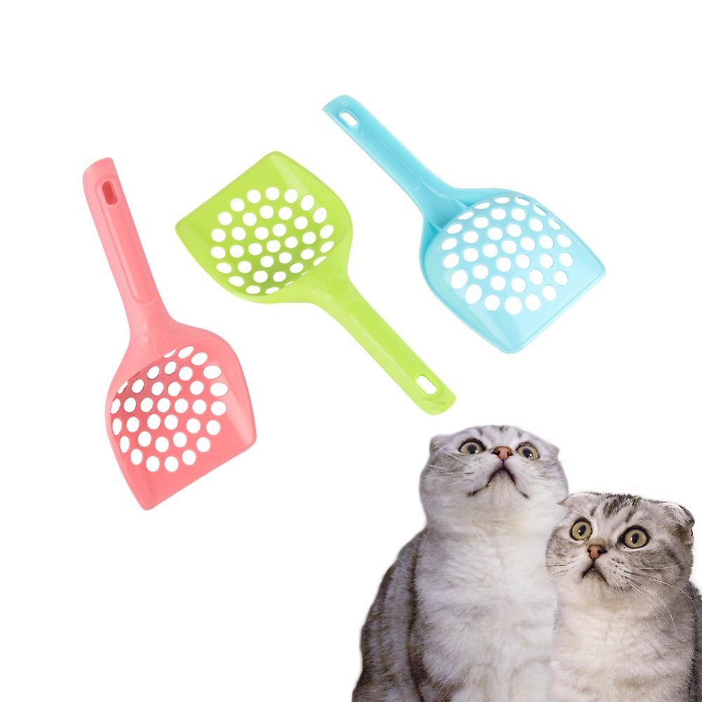 Cuchara Para Arena Para Gatos Huoguo, Herramienta De Limpieza Con Orificios Redondos De Plástico - Venta Internacional.
