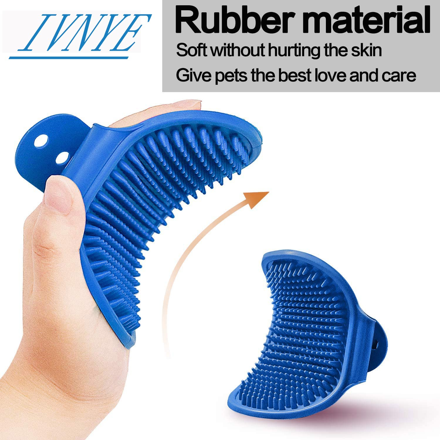 Foto 3 pulgar | Cepillo De Aseo Para Perros Jieyou Con Mango Ajustable (azul, Amarillo) - Venta Internacional.