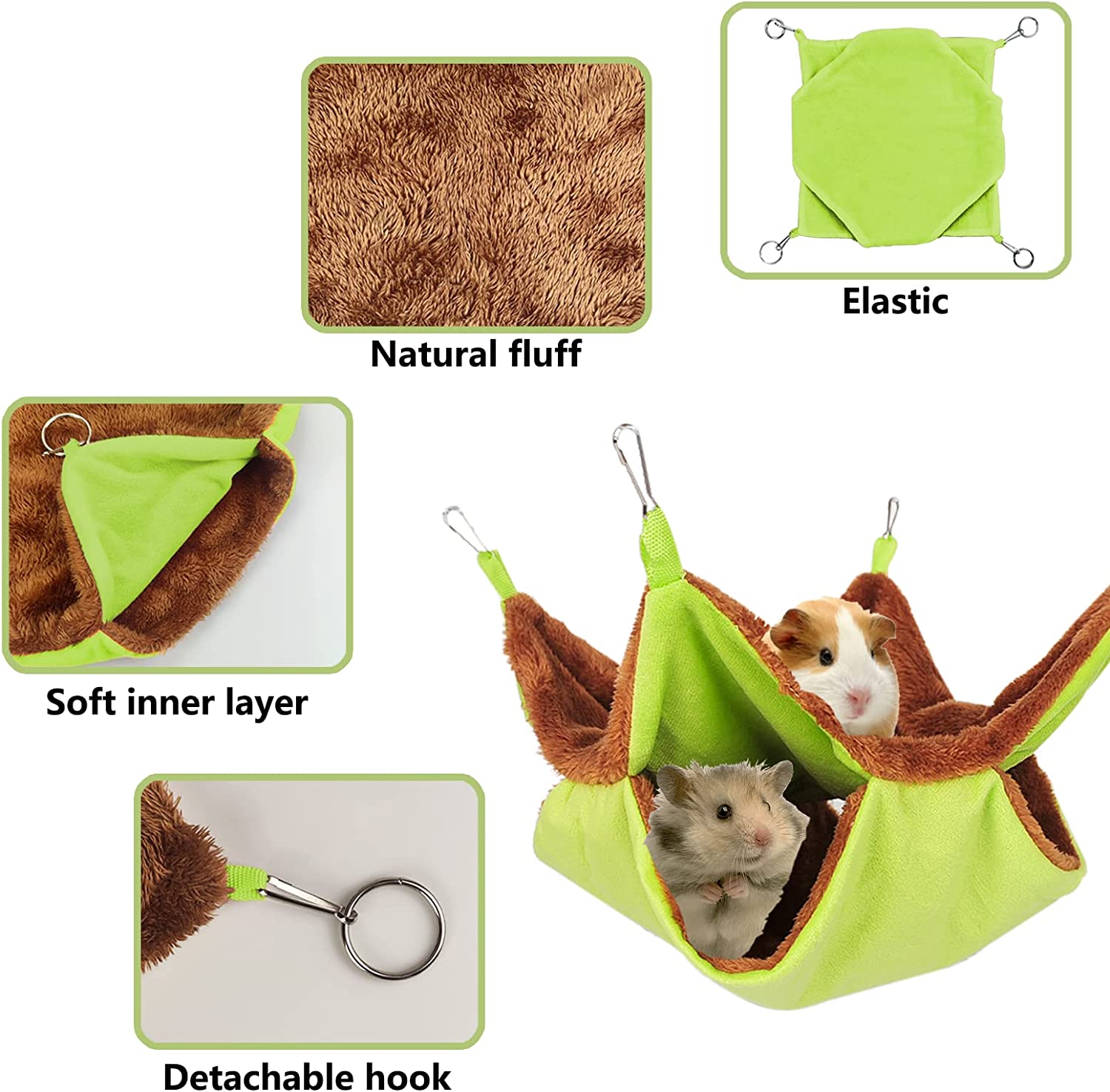 Foto 2 pulgar | Hamaca Para Mascotas Huoguo, Colgante Y Cálida, Con Literas Para Animales Pequeños - Venta Internacional.