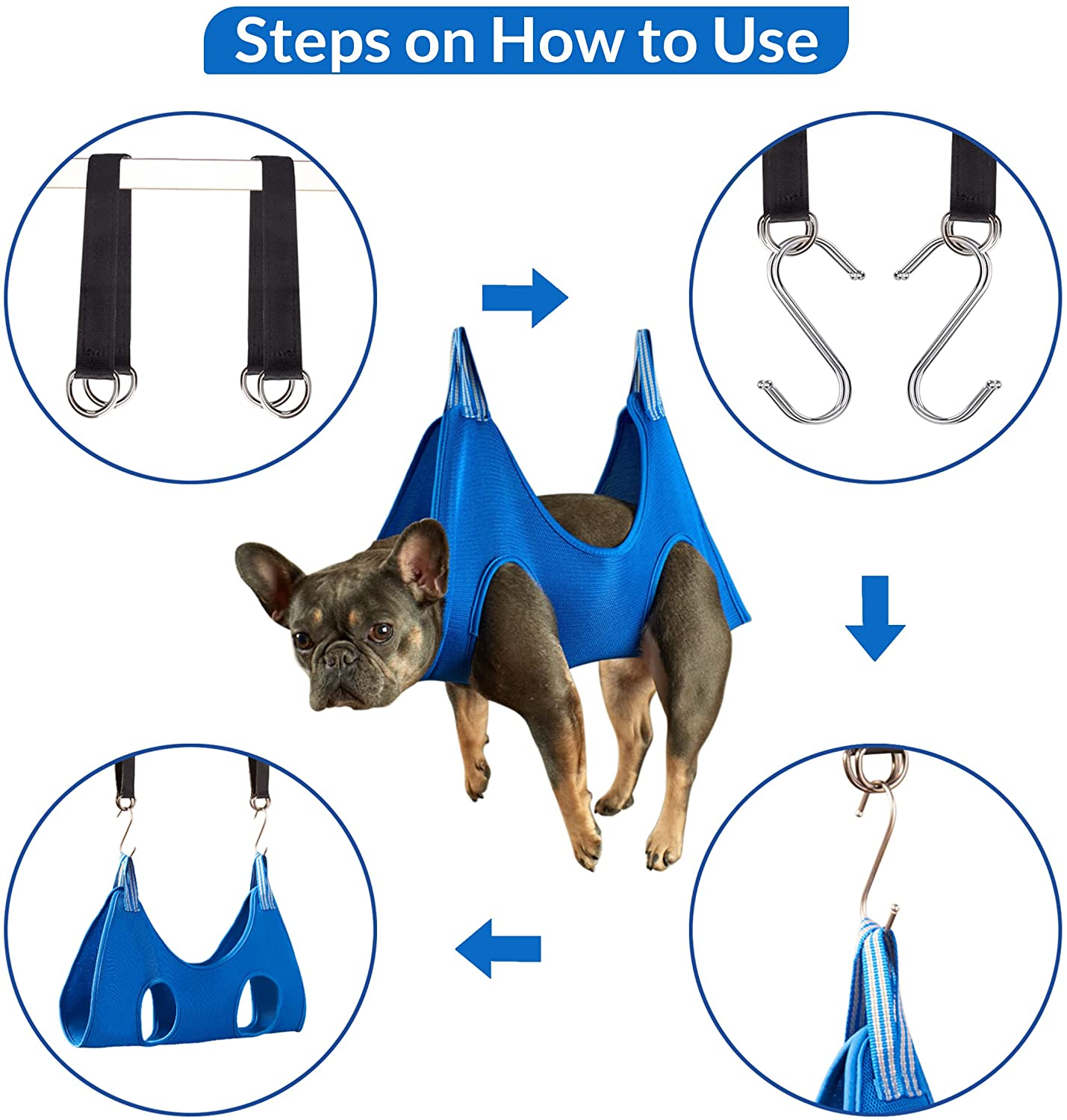 Foto 4 pulgar | Hamaca De Peluquería Canina Jieyou Para Perros Pequeños De 10 A 30 Libras Con Acceso - Venta Internacional.