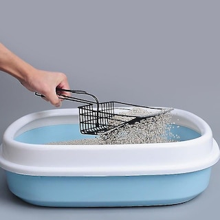 Foto 2 | Pala De Arena Para Gatos Huoguo, De Acero Inoxidable, Para Mascotas, Perros Y Gatos - Venta Internacional.