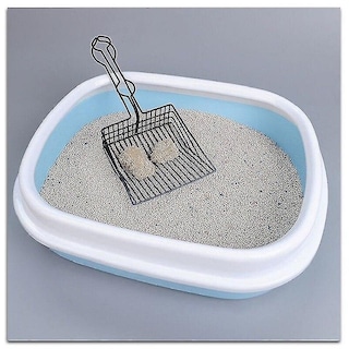 Foto 3 | Pala De Arena Para Gatos Huoguo, De Acero Inoxidable, Para Mascotas, Perros Y Gatos - Venta Internacional.