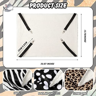 Foto 2 | Hamaca Bbto De Felpa Suave Reversible Para Gatos, Perros Y Hurones - Venta Internacional.