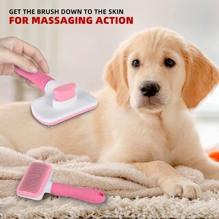 Foto 5 | Pet Brush De Limpieza Automática Para Perros Y Gatos Jieyou Pink - Venta Internacional.