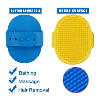 Foto 4 | Cepillo De Aseo Para Perros Jieyou Con Mango Ajustable (azul, Amarillo) - Venta Internacional.