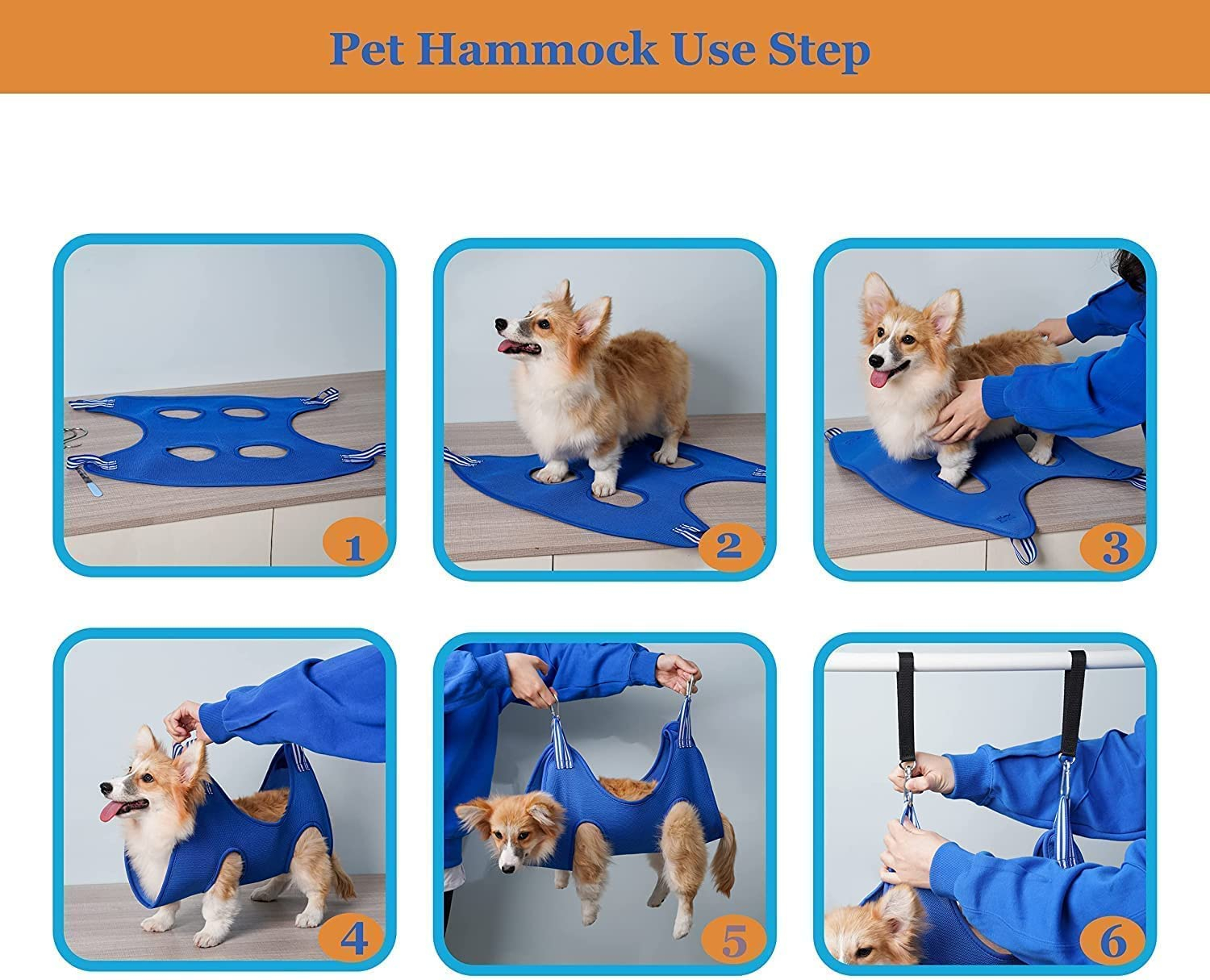 Foto 4 pulgar | Hamaca De Peluquería Canina Jieyou Para Perros Medianos De Hasta 60 Kg - Venta Internacional.