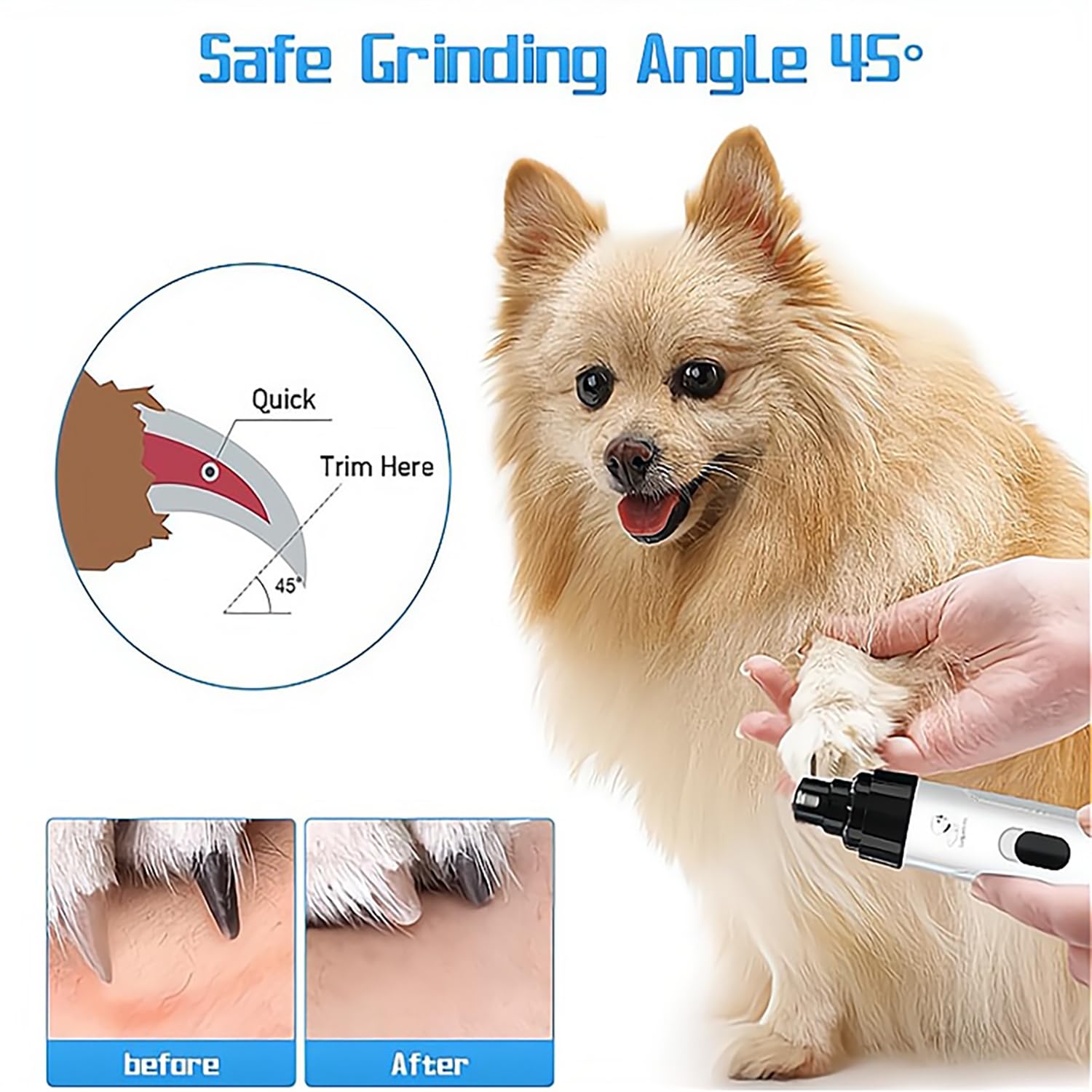 Foto 6 | Amoladora De Uñas Heusom Silent Groom Pro 2025 Para Perros Y Gatos - Venta Internacional.
