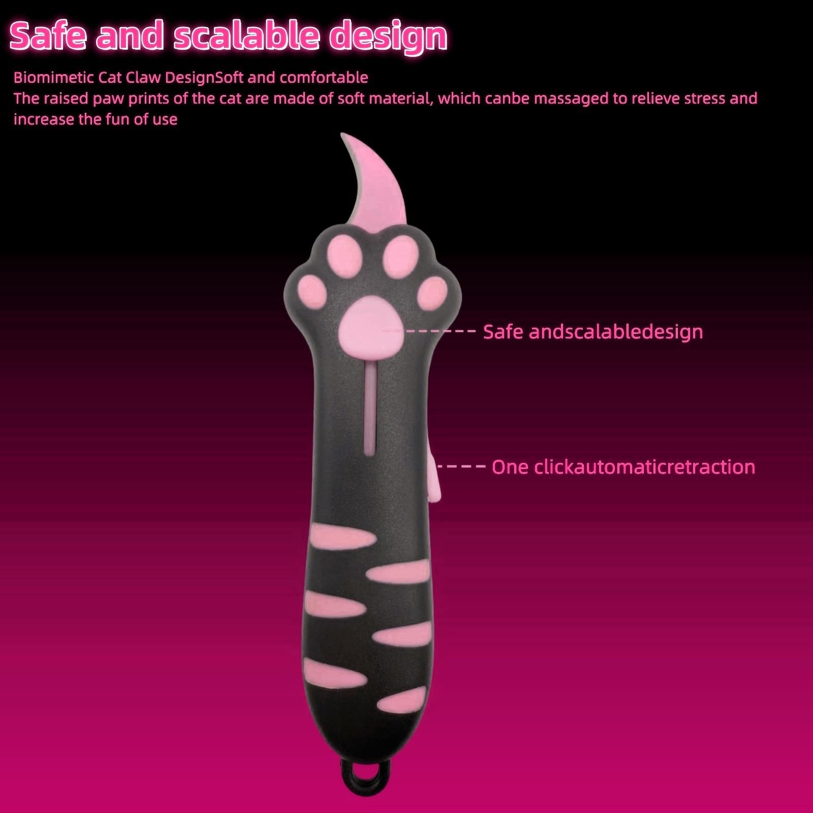Foto 5 pulgar | Cuchillo Retráctil Box Cutter Cat Paw 2025 Para Entusiastas De Los Gatos - Venta Internacional.