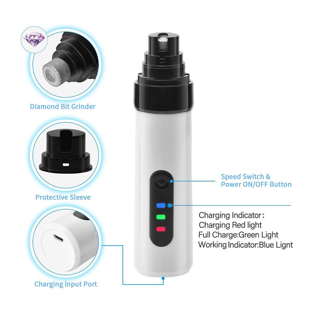 Foto 5 pulgar | Amoladora De Uñas Silent Groom Pro Heusom Recargable Por Usb Para Perros - Venta Internacional.