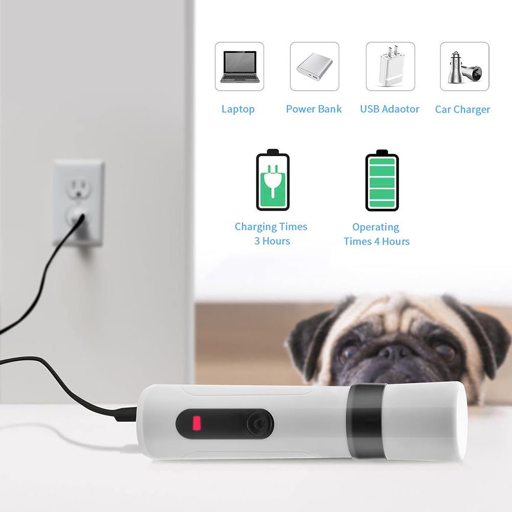 Foto 8 pulgar | Amoladora De Uñas Silent Groom Pro Heusom Recargable Por Usb Para Perros - Venta Internacional.