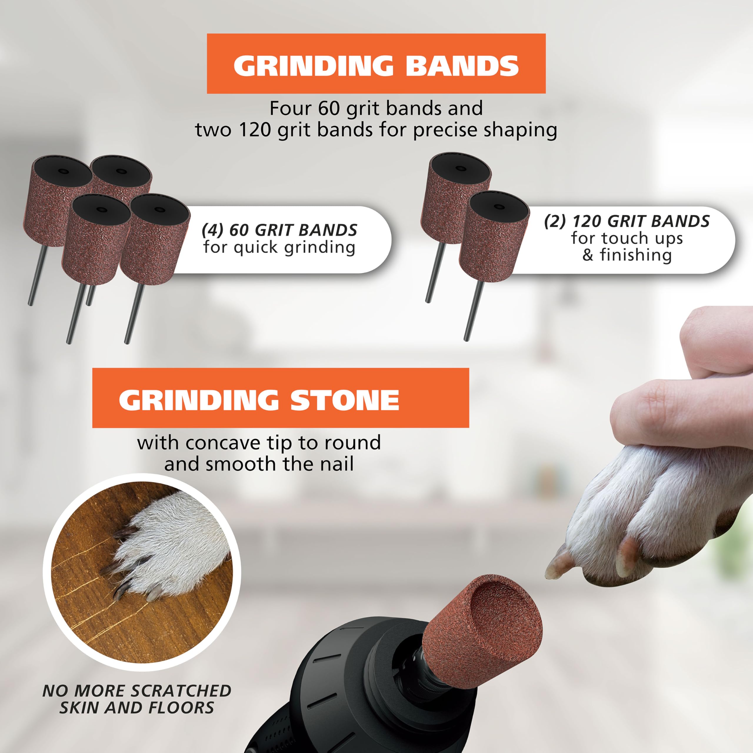 Foto 5 pulgar | Molinillo De Uñas Para Perros Wahl Grind & Smooth, Batería De 2 Velocidades - Venta Internacional.