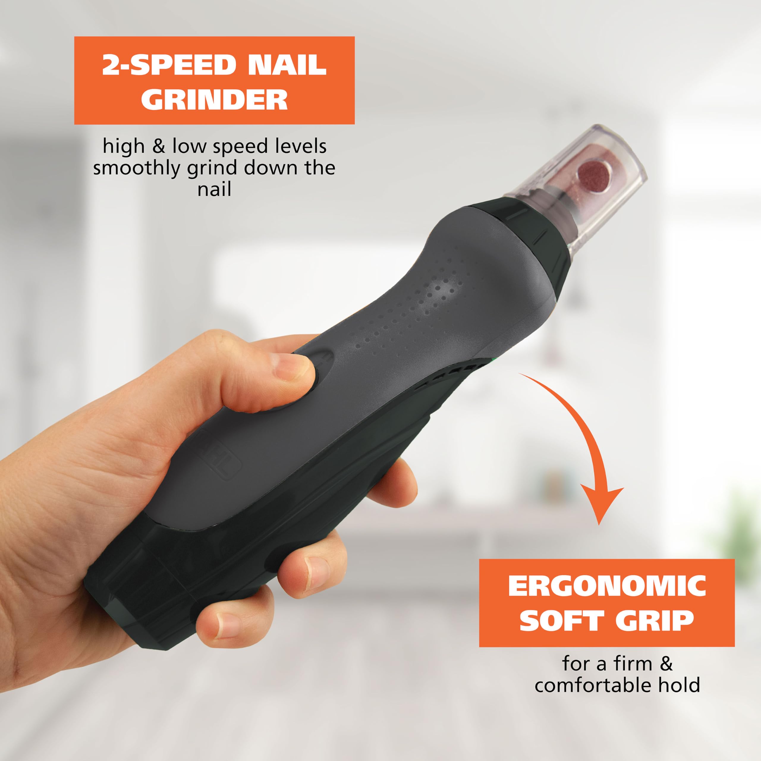 Foto 7 pulgar | Molinillo De Uñas Para Perros Wahl Grind & Smooth, Batería De 2 Velocidades - Venta Internacional.