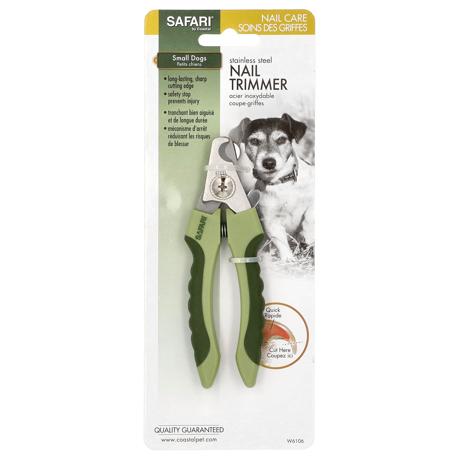 Foto 2 pulgar | Cortadora De Uñas Safari De Acero Inoxidable Para Perros Pequeños - Venta Internacional.