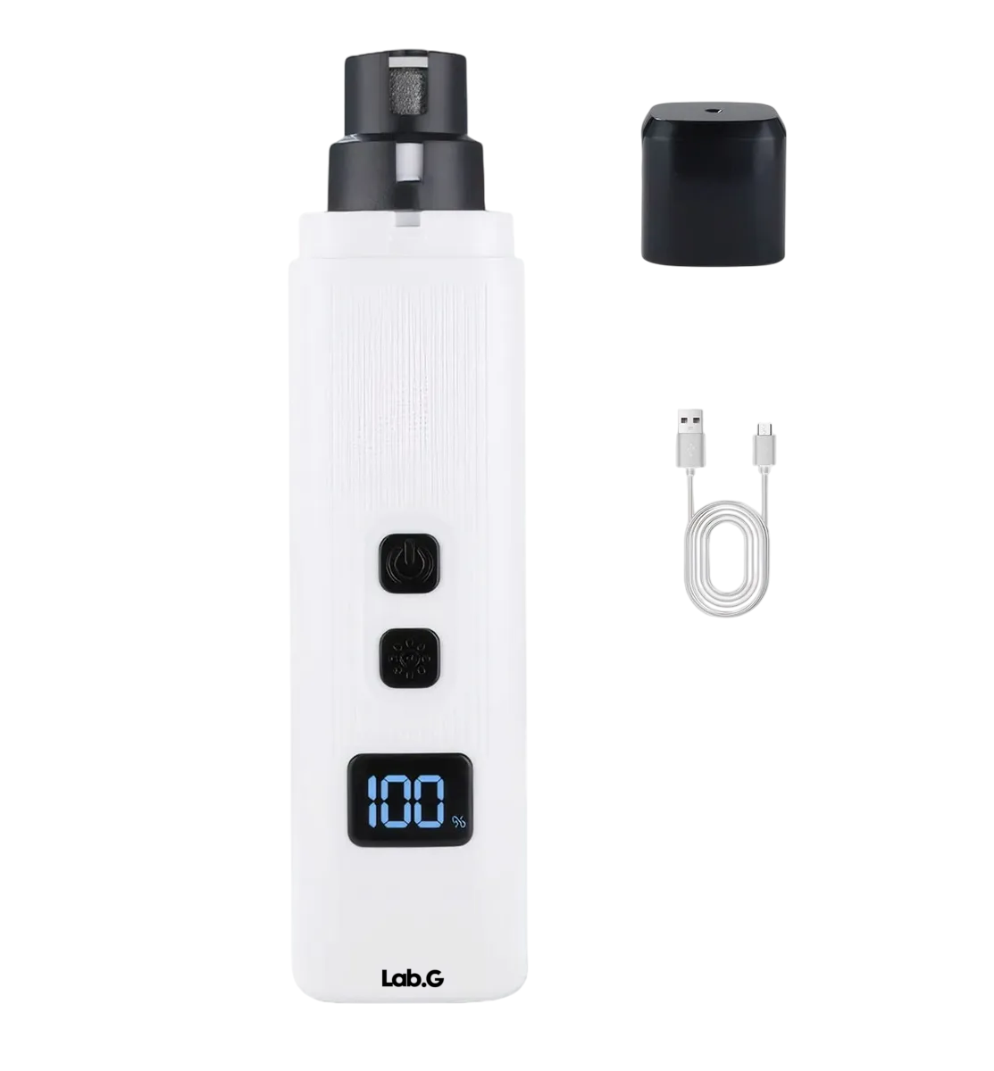 Foto 1 | Lima Corta Uñas Lab.g Eléctrico Mascotas Negro Blanco