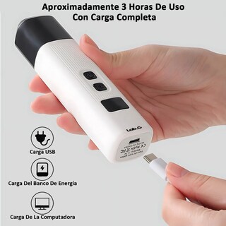 Foto 2 | Lima Corta Uñas Lab.g Eléctrico Mascotas Negro Blanco