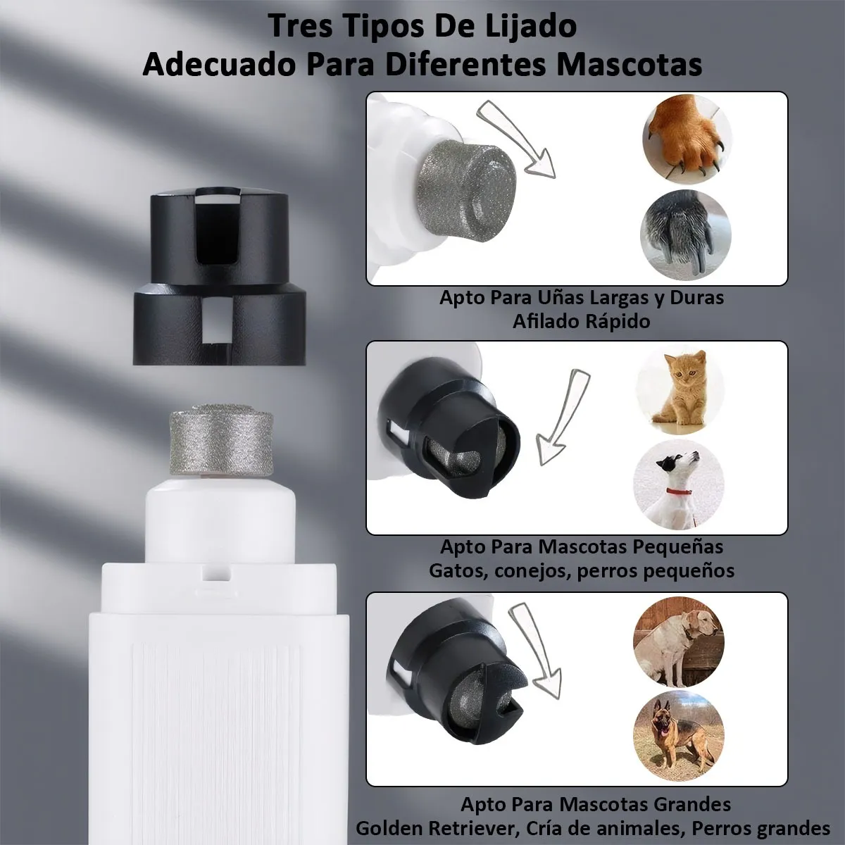 Foto 3 | Lima Corta Uñas Lab.g Eléctrico Mascotas Negro Blanco
