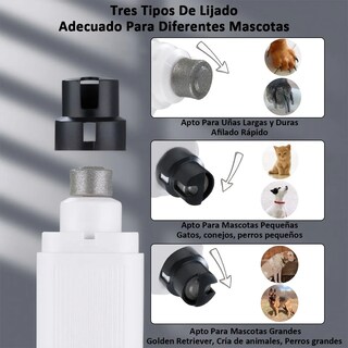 Foto 3 | Lima Corta Uñas Lab.g Eléctrico Mascotas Negro Blanco