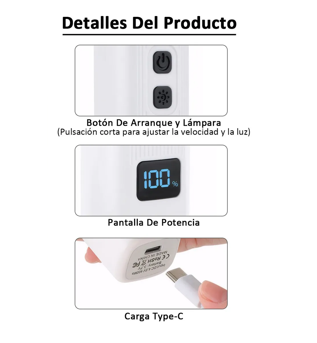 Foto 4 | Lima Corta Uñas Lab.g Eléctrico Mascotas Negro Blanco
