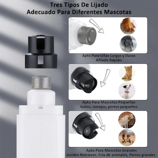 Foto 2 | Lima Corta Uñas Belug Eléctrico Mascotas Negro Blanco