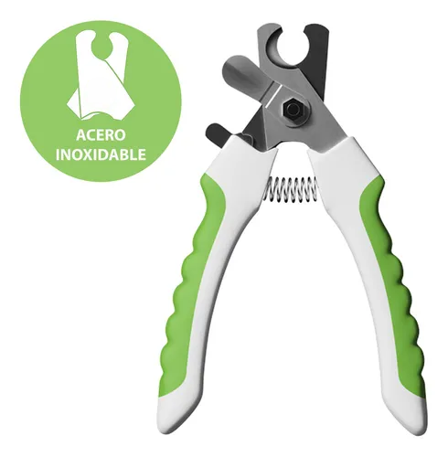 Foto 4 | Corta Uñas Para Mascotas Perros Y Gatos Medianos Tijera De Acero Inoxidable Color Verde