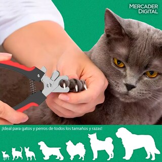 Foto 4 | Cortauñas Lab.g Mascota Con Lima Rojo Negro