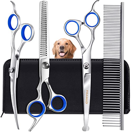 Kit De Tijeras De Peluquería Canina Gimars Professional 4cr Stainless  - Venta Internacional.