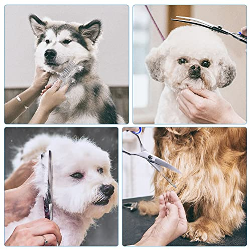 Foto 7 | Kit De Tijeras De Peluquería Canina Gimars Professional 4cr Stainless  - Venta Internacional.