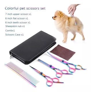 Foto 6 | Juego De Tijeras De Aseo Para Perros, Kit De Aseo Para Mascotas, Acero Inoxidable - Venta Internacional.