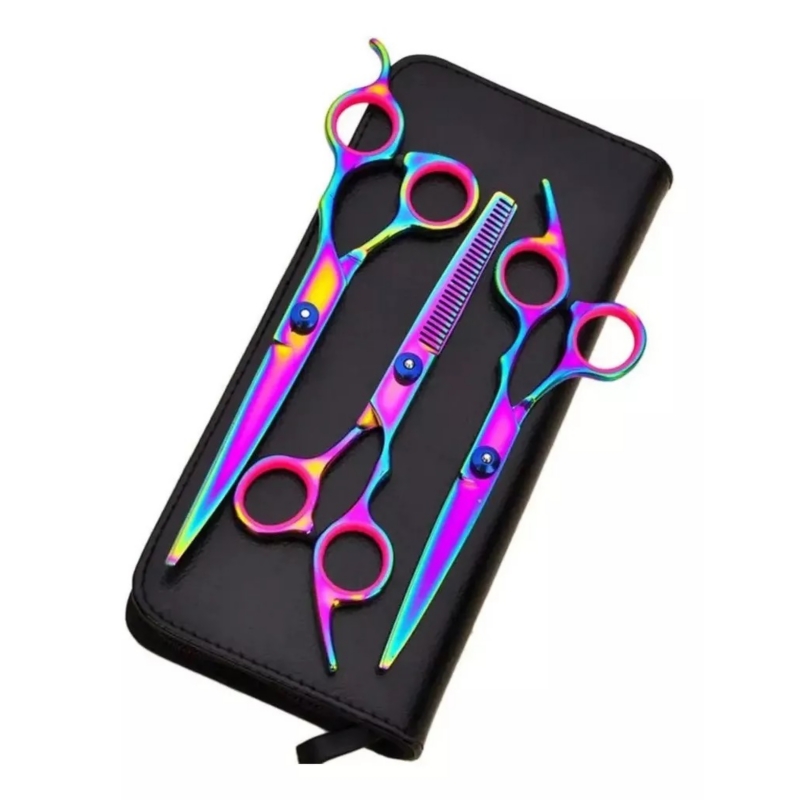 Foto 4 | Juego De Tijeras De Peluquería Para Mascotas Con Estuche De Acero Inoxidable - Venta Internacional.