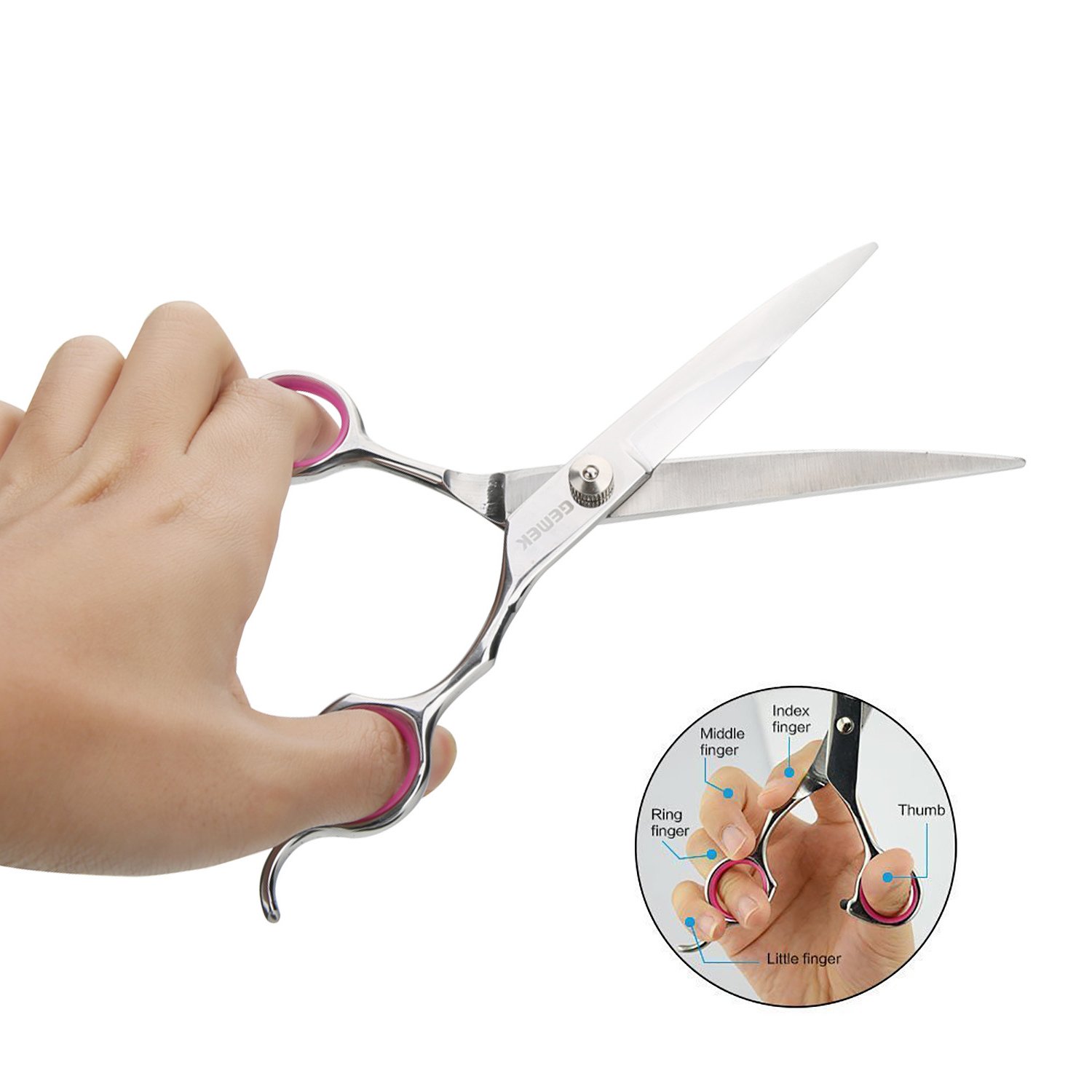 Foto 6 pulgar | Juego de Tijeras de Aseo para Mascotas Gemek 4 Piezas de Acero Inoxidable - Venta Internacional
