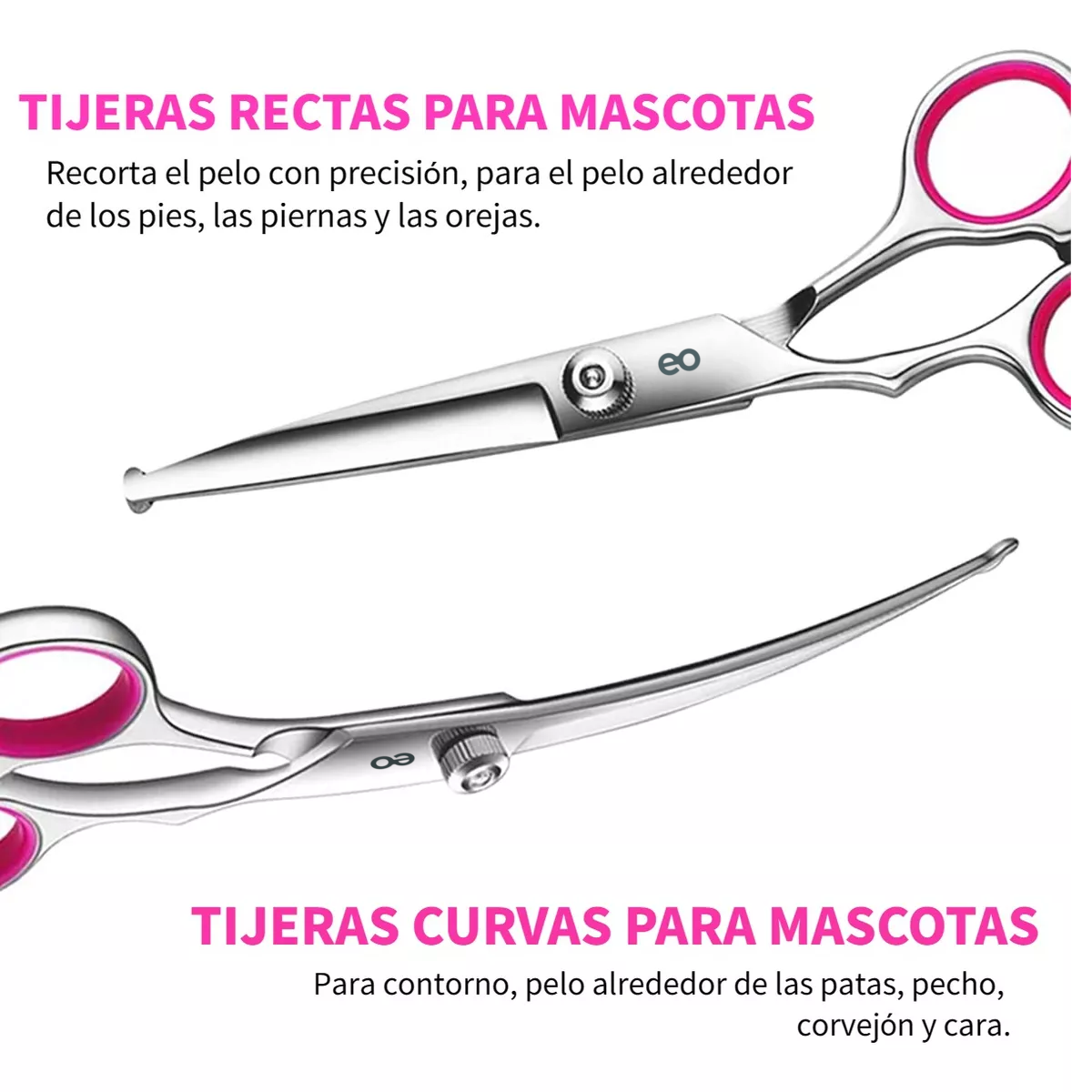 Foto 3 pulgar | Kit De Tijeras D/perro 5 Pzs. Eo Safe Imports Esi-9836-1 Plata