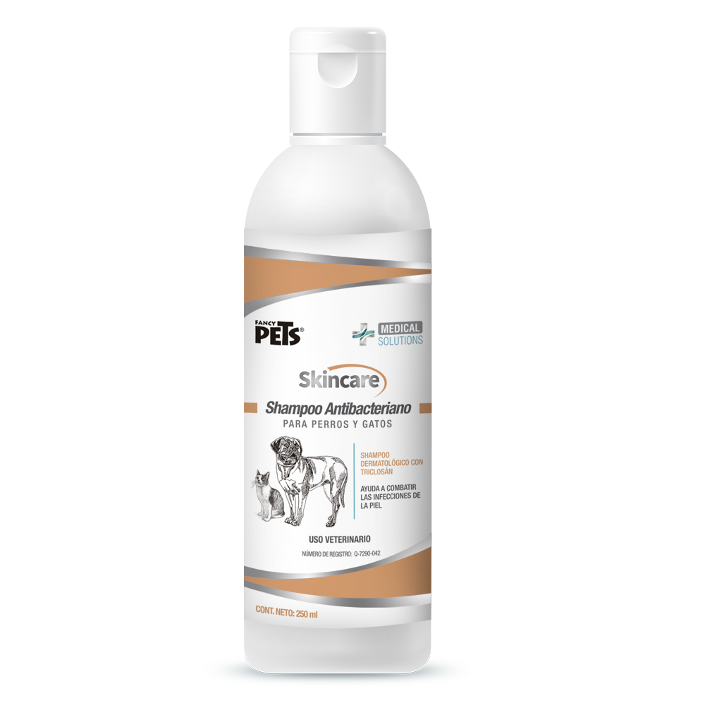 Shampoo Antibacteriano Medical Solutions FL3919 Skincare para Perro o Gato con 250 ML