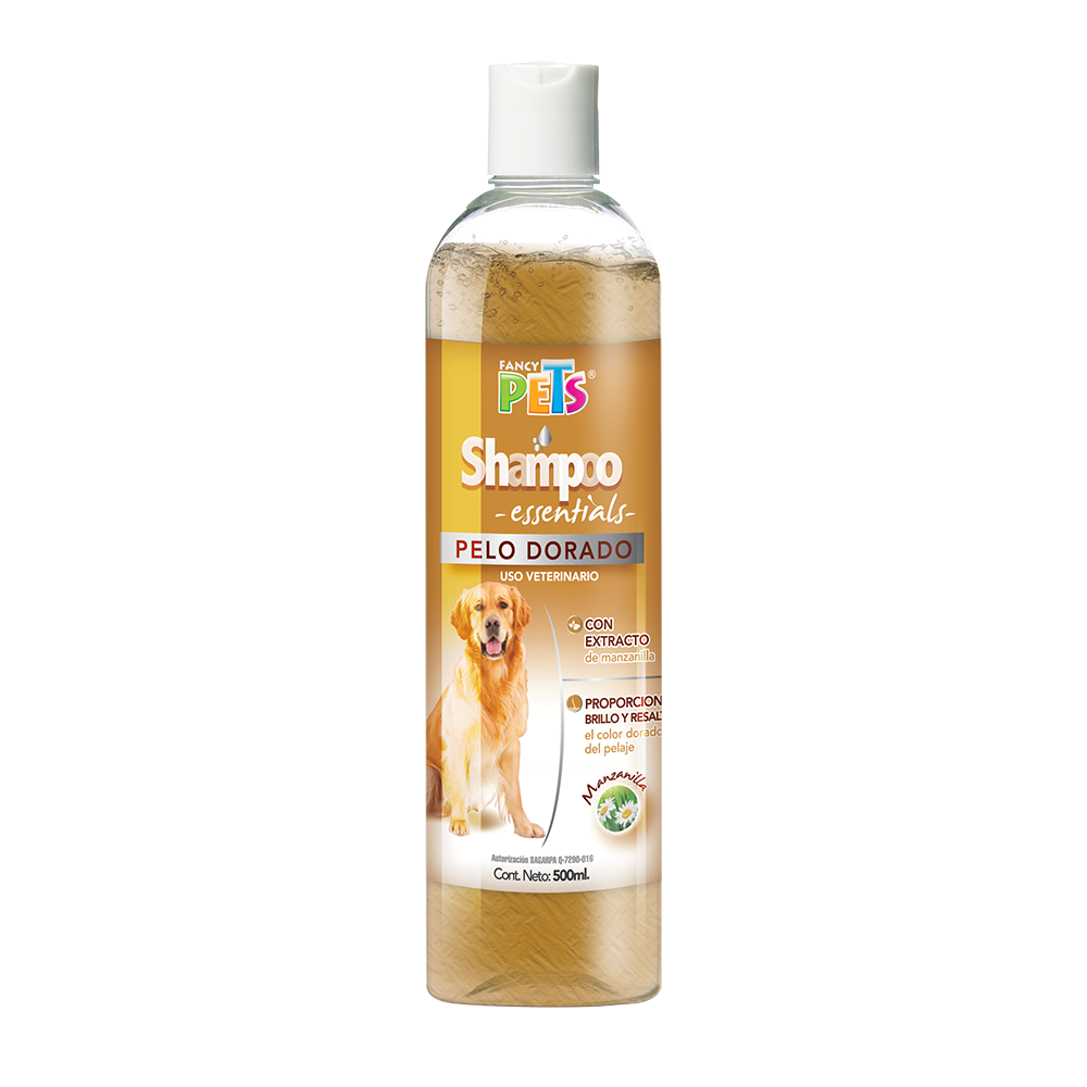 Shampoo Essentials Fancy Pets con 500 Mililitros para Pelo Dorado de Perro