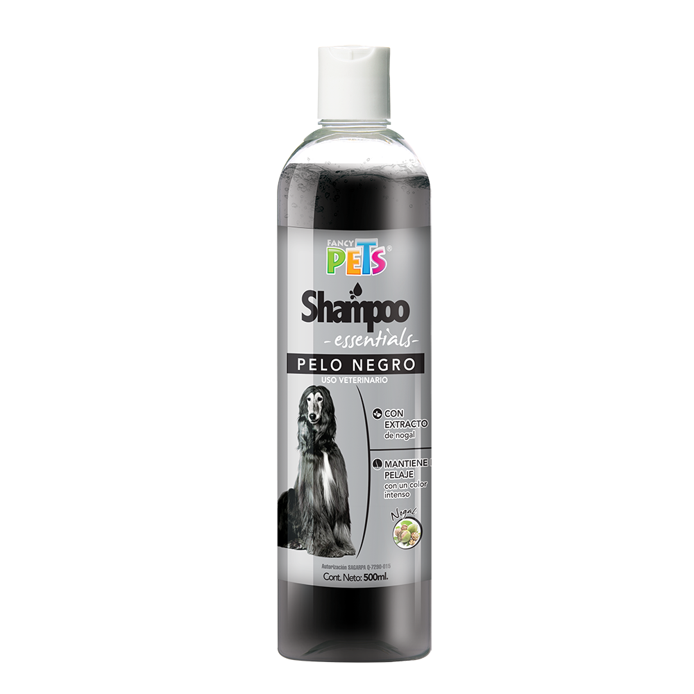 Shampoo Essentials Fancy Pets con 500 Mililitros para Pelo Negro de Perro