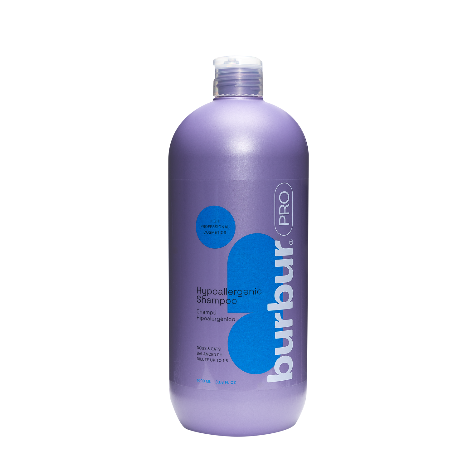 Burbur Pro Shampoo Hipoalérgenico De 1 Lt Para Perros Y Gatos