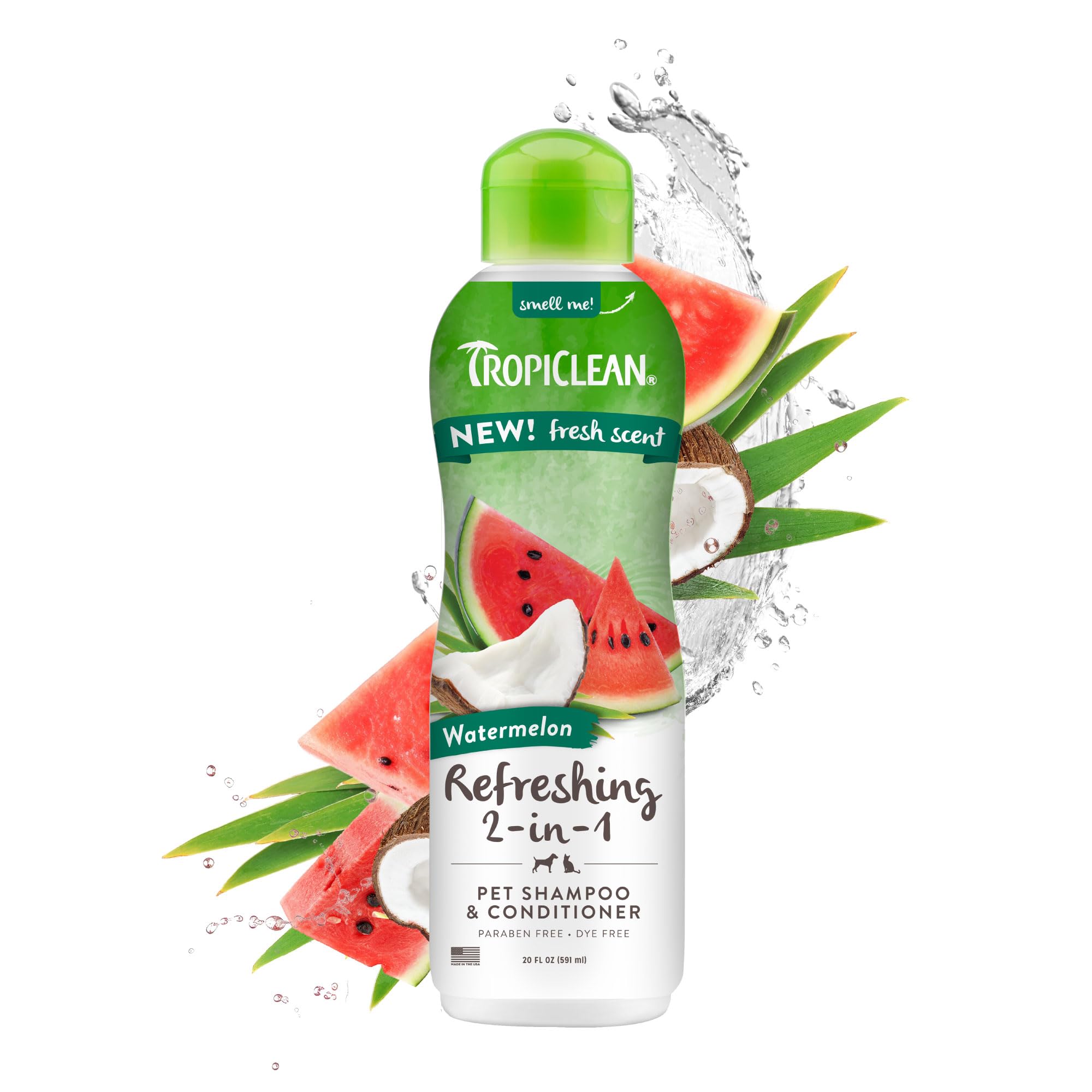 Foto 2 pulgar | Champú Y Acondicionador Tropiclean Watermelon 2 En 1 600 Ml - Venta Internacional.