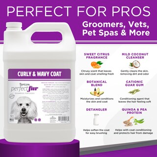 Foto 6 | Champú Tropiclean Perfectfur Detangling Para Perro Rizado, 3,78 L - Venta Internacional.