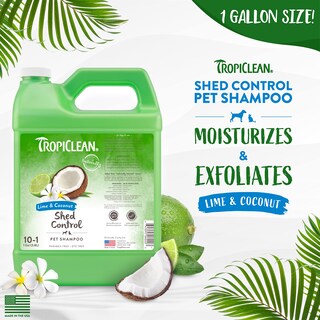 Foto 2 | Champú Para Perros Tropiclean Lime & Coconut Deshedding 3,78 L - Venta Internacional.